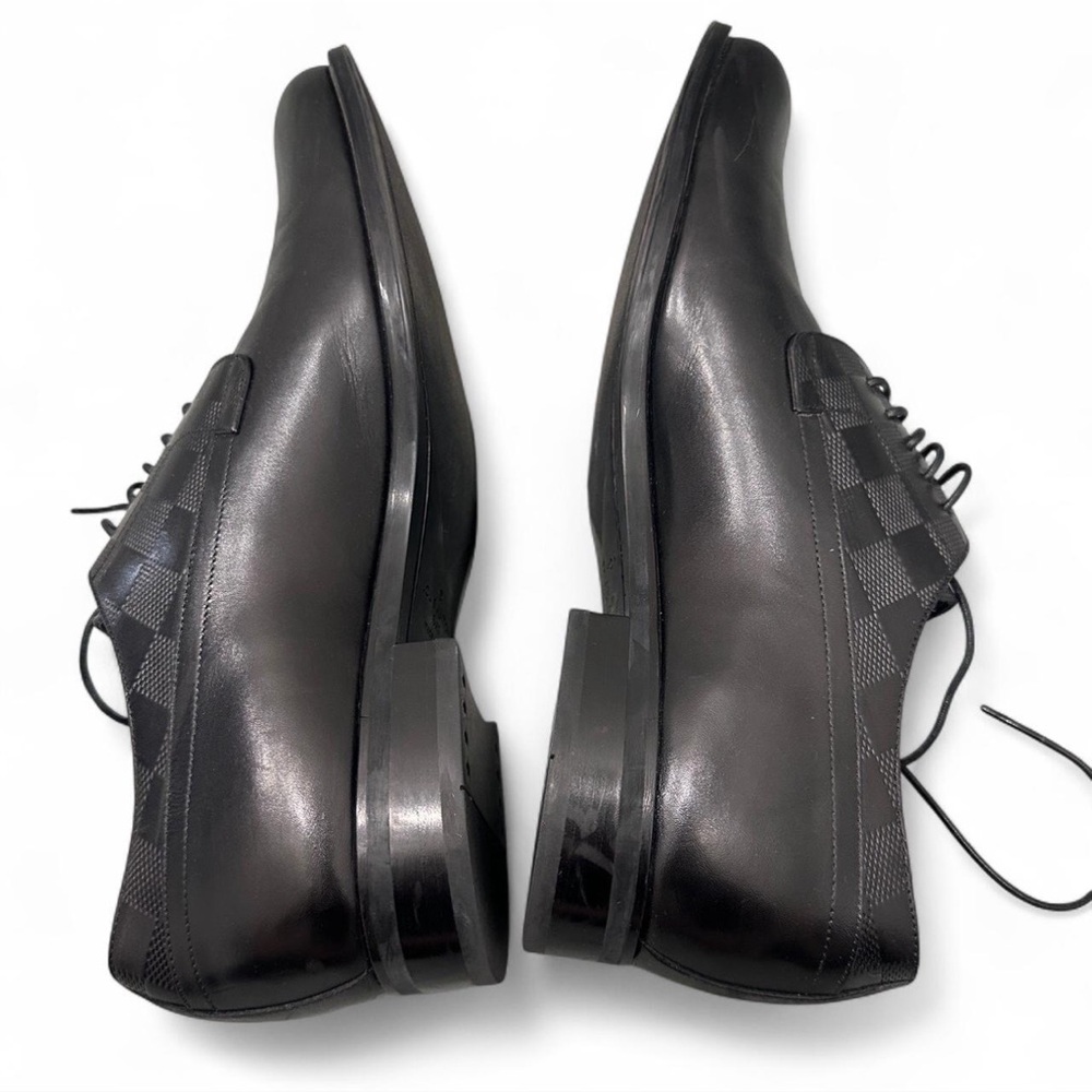 Louis Vuitton Derby Men's Black Leather Dress Shoes Size 6 1/2 - Picture 6 of 12